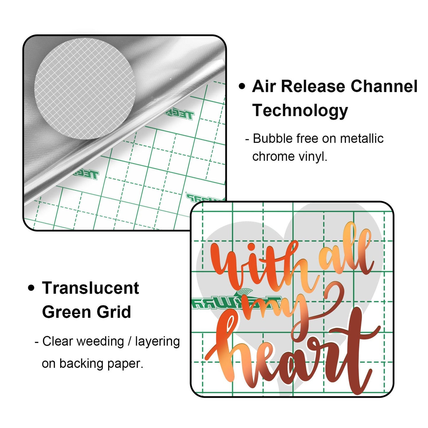SHEETS PACK - BUBBLE FREE MIRROR CHROME (10 PCS)