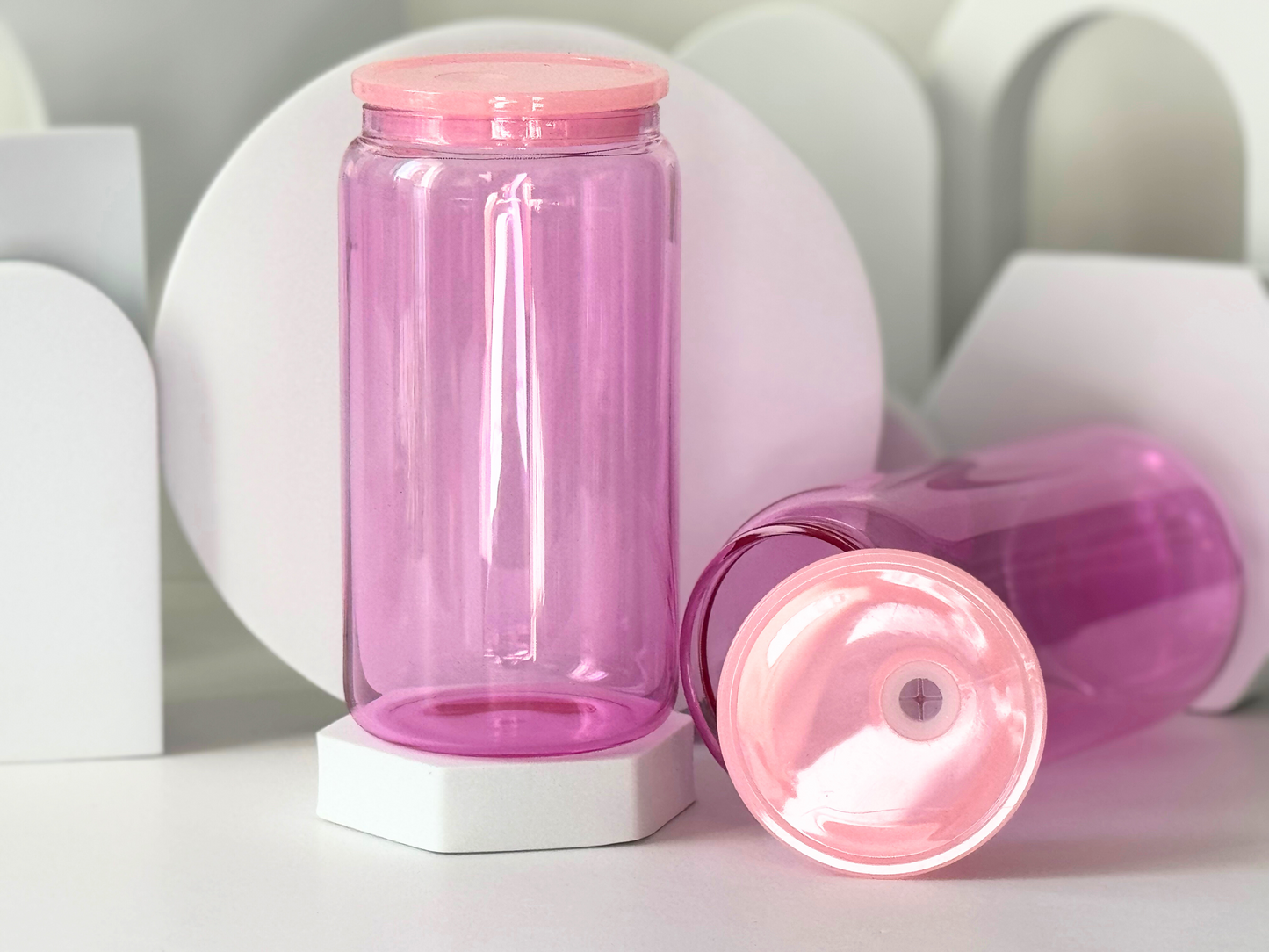 Jelly Colored Soda Glass Tumbler 16oz.