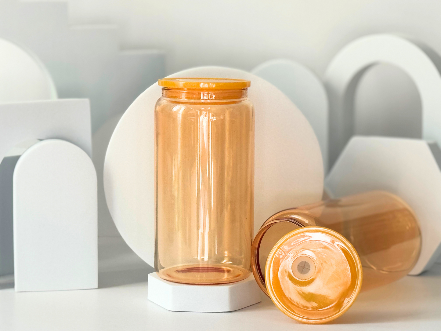 Jelly Colored Soda Glass Tumbler 16oz.