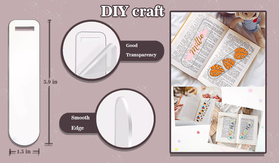 Acrylic Bookmark Blanks