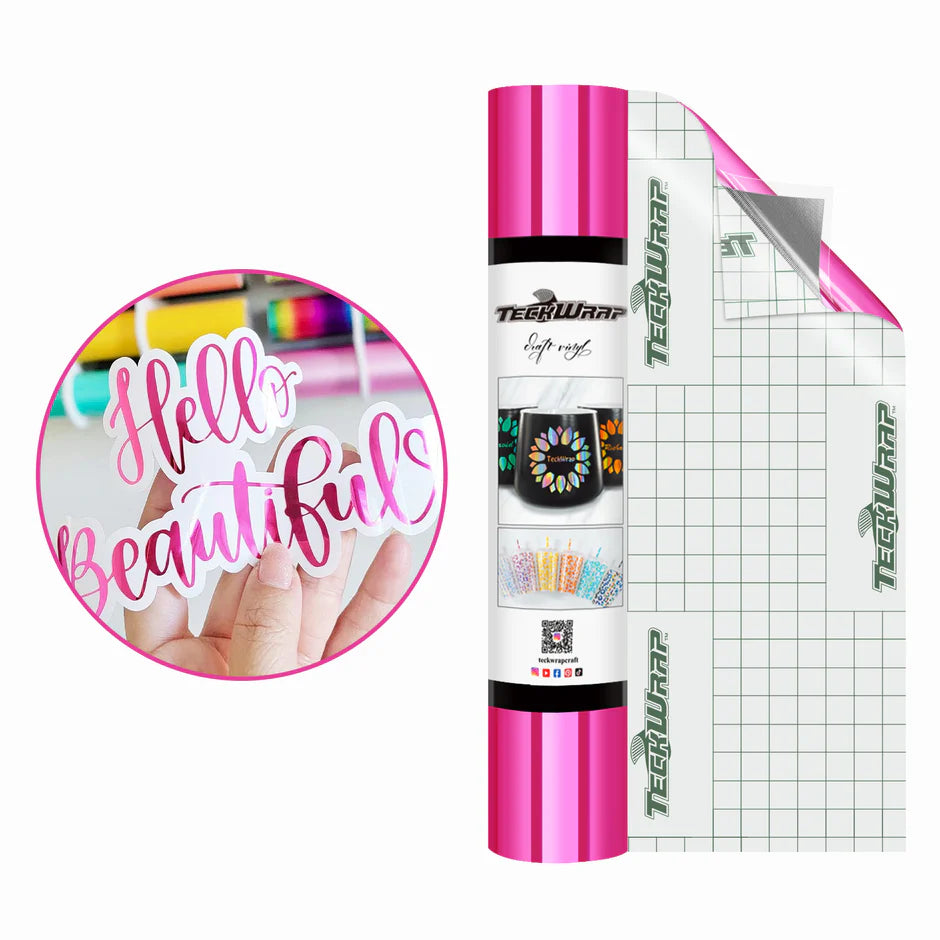 BUBBLE FREE MIRROR CHROME ADHESIVE VINYL 5FT.