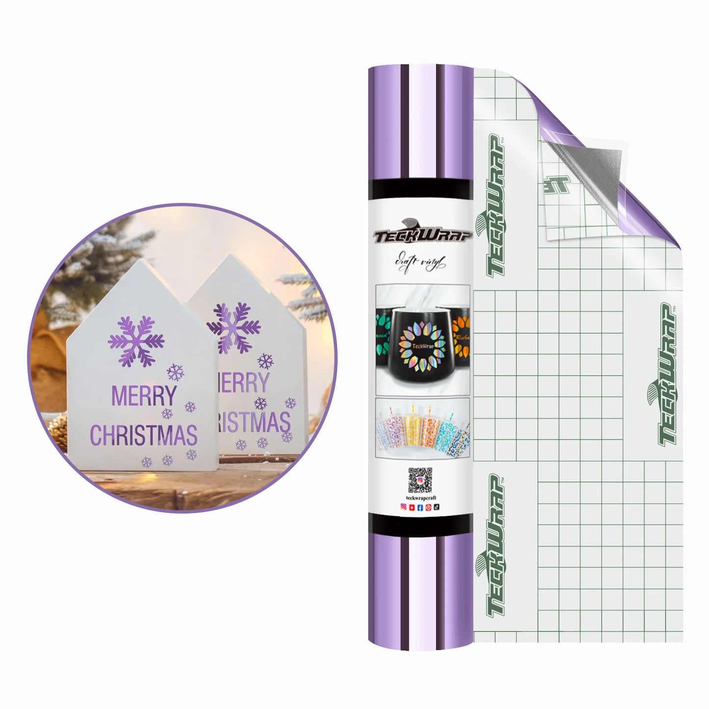 BUBBLE FREE MIRROR CHROME ADHESIVE VINYL 5FT.