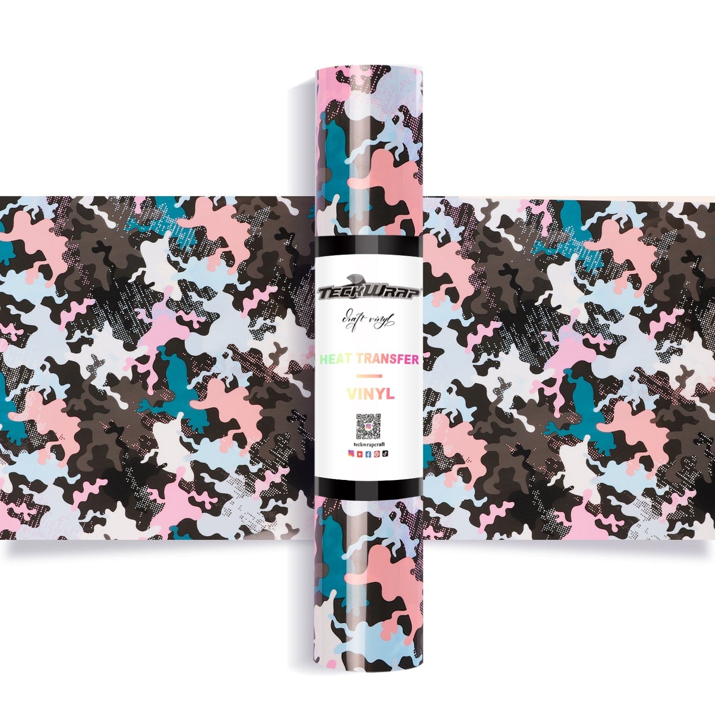 Colorful Camouflage Heat Transfer Vinyl