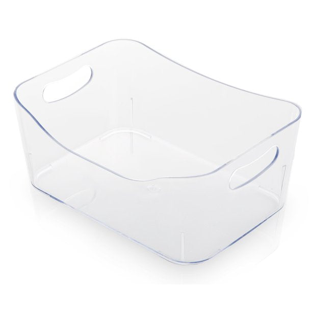 CLEAR TRANSPARENT DRAWER REFRIGERATOR PLASTIC STORAGE BINS - L
