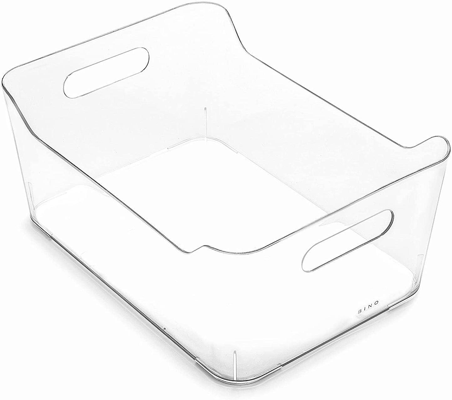 CLEAR TRANSPARENT DRAWER REFRIGERATOR PLASTIC STORAGE BINS - L