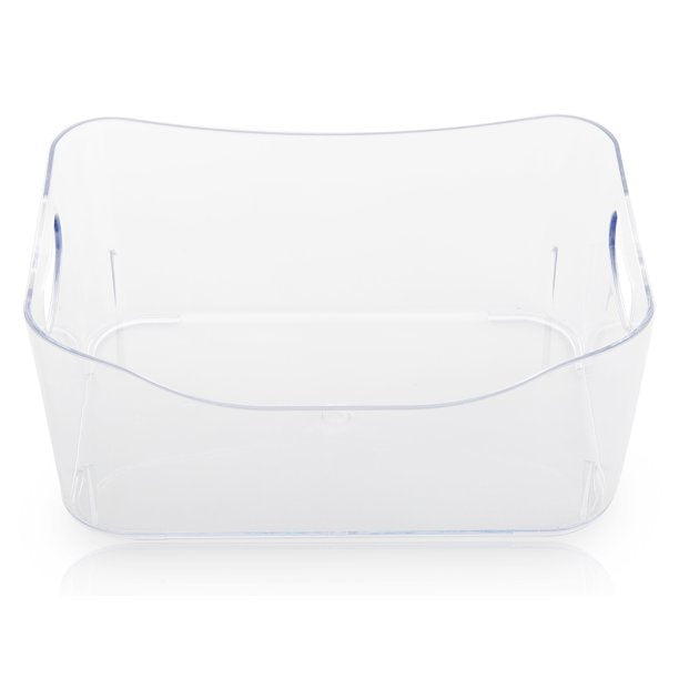 CLEAR TRANSPARENT DRAWER REFRIGERATOR PLASTIC STORAGE BINS - L