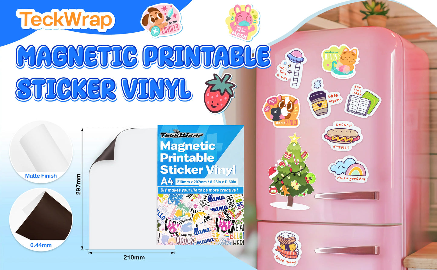 MAGNETIC PRINTABLE STICKER VINYL