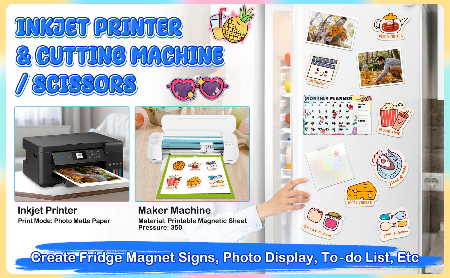 MAGNETIC PRINTABLE STICKER VINYL