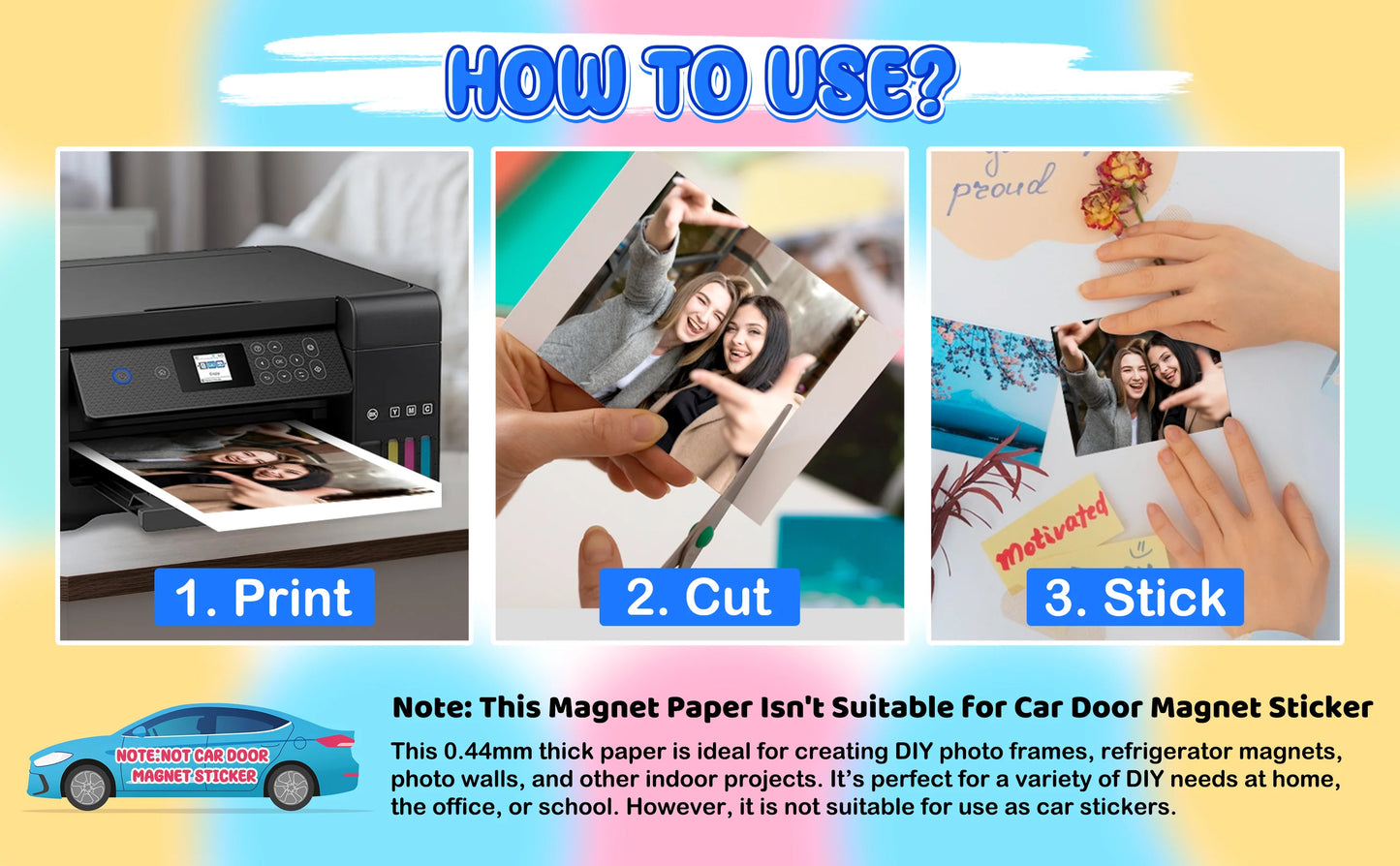 MAGNETIC PRINTABLE STICKER VINYL