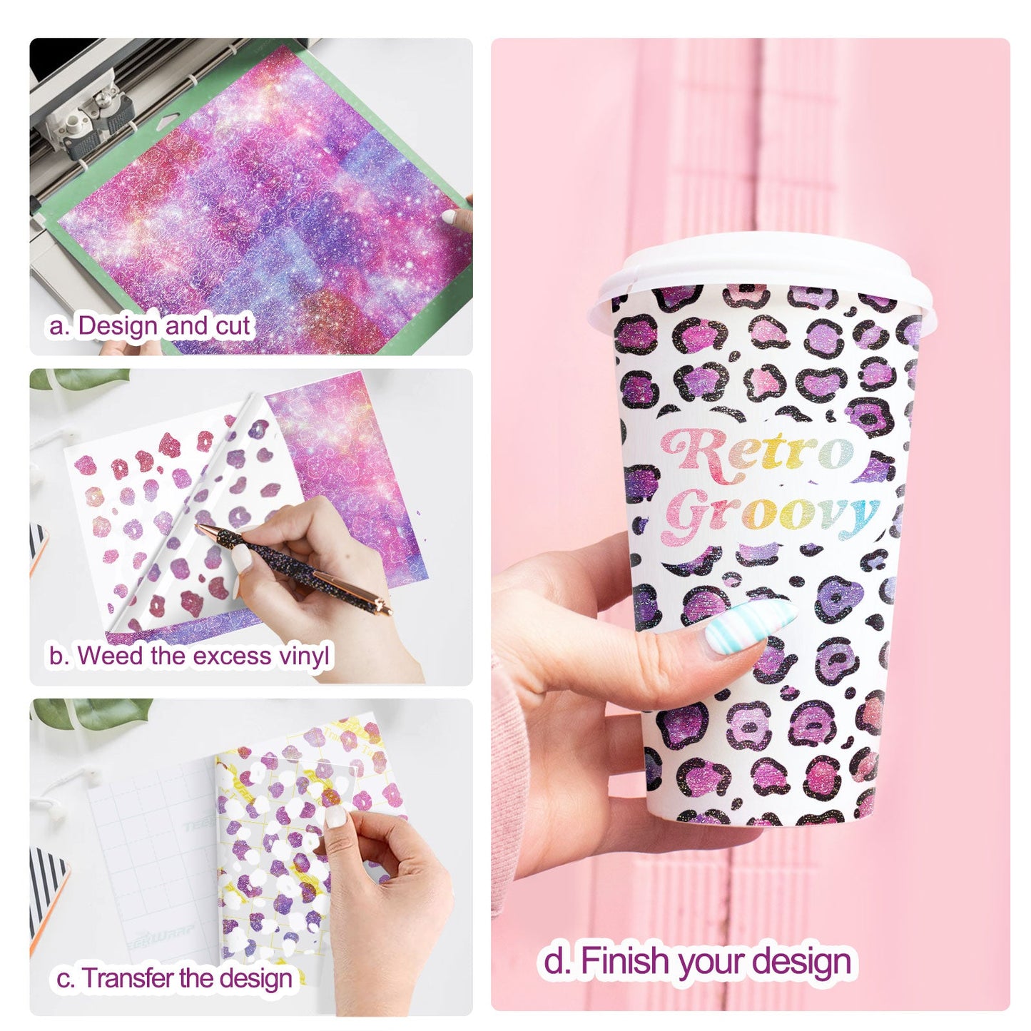 TW 12x12 GLITTER BRUSH ADHESIVE VINYL