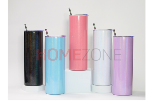 SHIMMER GLITTER PEARLESCENT SMOOTH DOUBLE WALL STEEL TUMBLER (SUBLIMATION) 20oz