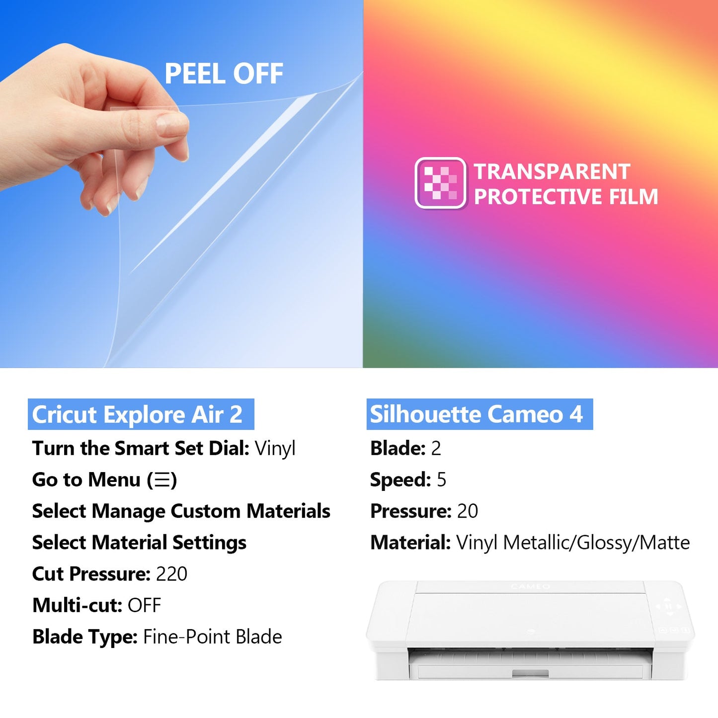 SHEETS PACK -  COLD COLOR CHANGING VINYL