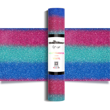Ombré Glitter Heat Transfer Vinyl 5ft Roll