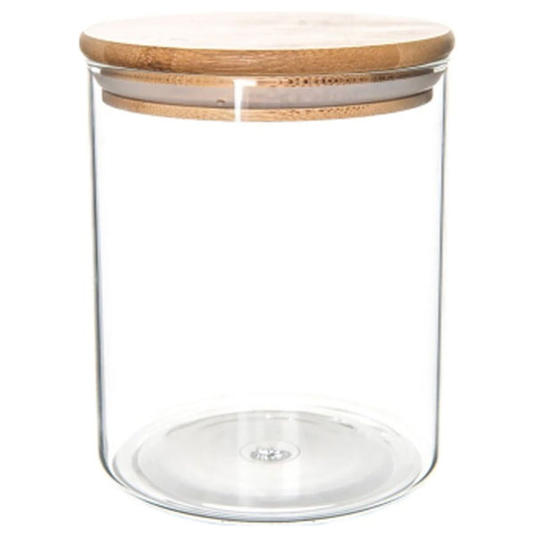 Bamboo & Glass Jars HOMEZONE UAE